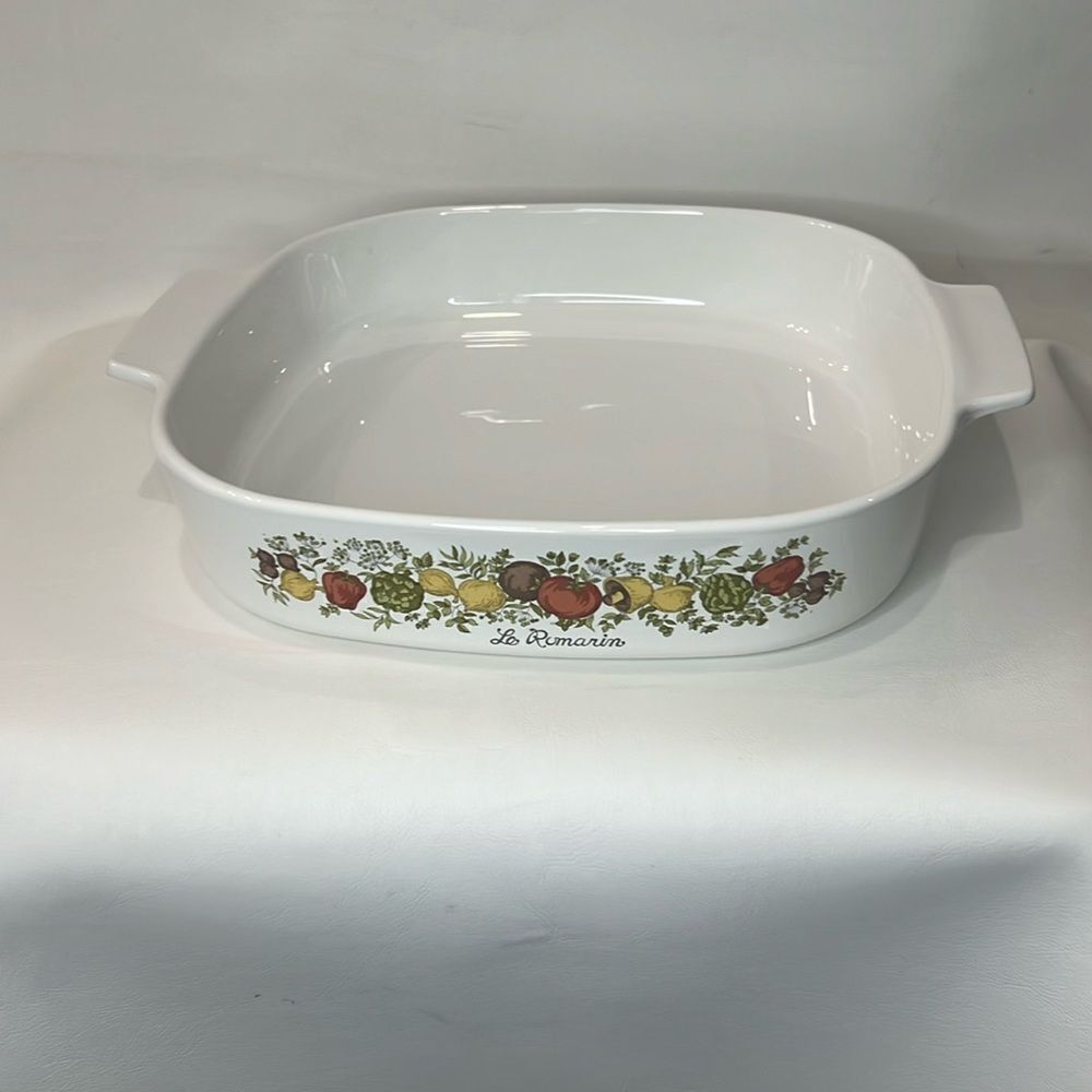 Le Romarin Corning Ware Casserole Dish A-10-B 10 X 12 X 2 Inch Range Oven Micro